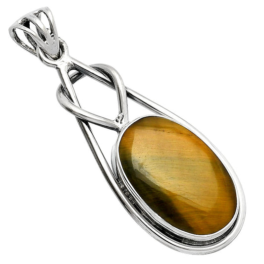 Natural Blue Tiger Eye Pendant P-1008 SDP146852