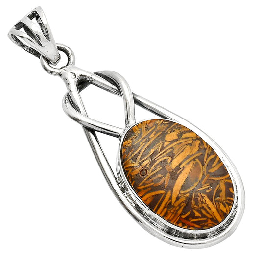 Natural Coquina Fossil Jasper - India Pendant P-1008 SDP146889