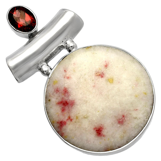 Natural Cinnabar & Garnet Pendant P-1279 SDP147177
