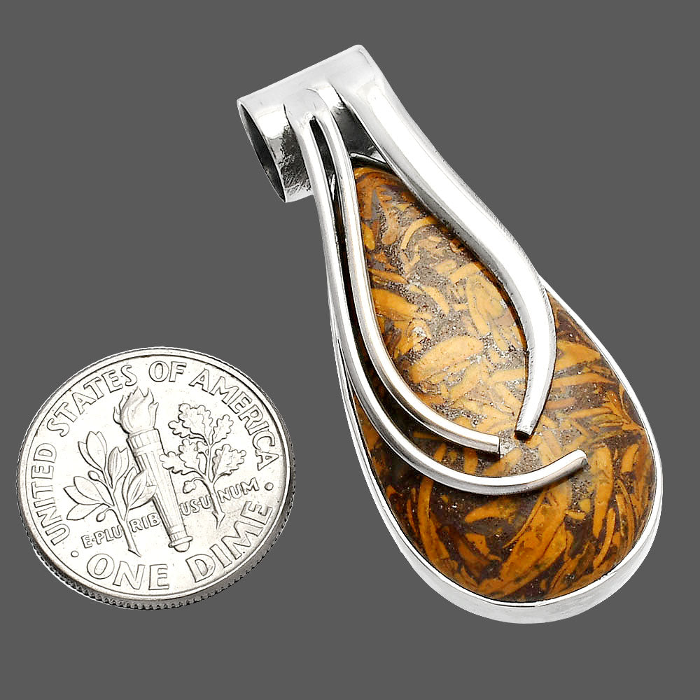 Coquina Fossil Jasper - India Pendant P-1252 SDP147282