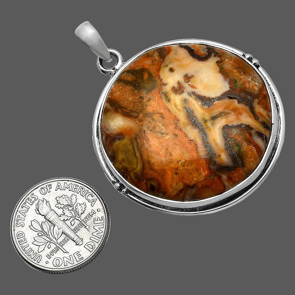 Natural Rosetta Picture Jasper Pendant P-1064 SDP147344