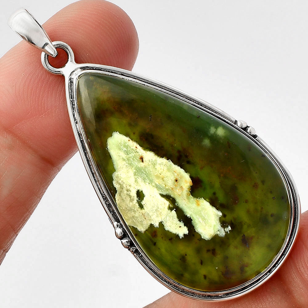 Natural Chrome Chalcedony Pendant P-1064 SDP147397