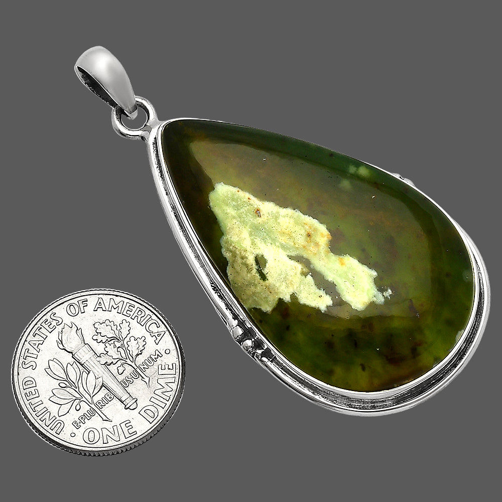 Natural Chrome Chalcedony Pendant P-1064 SDP147397