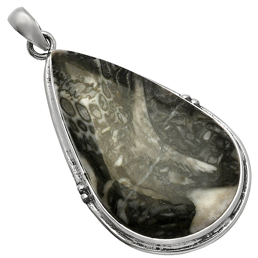 Natural Mexican Cabbing Fossil Pendant P-1064 SDP147405