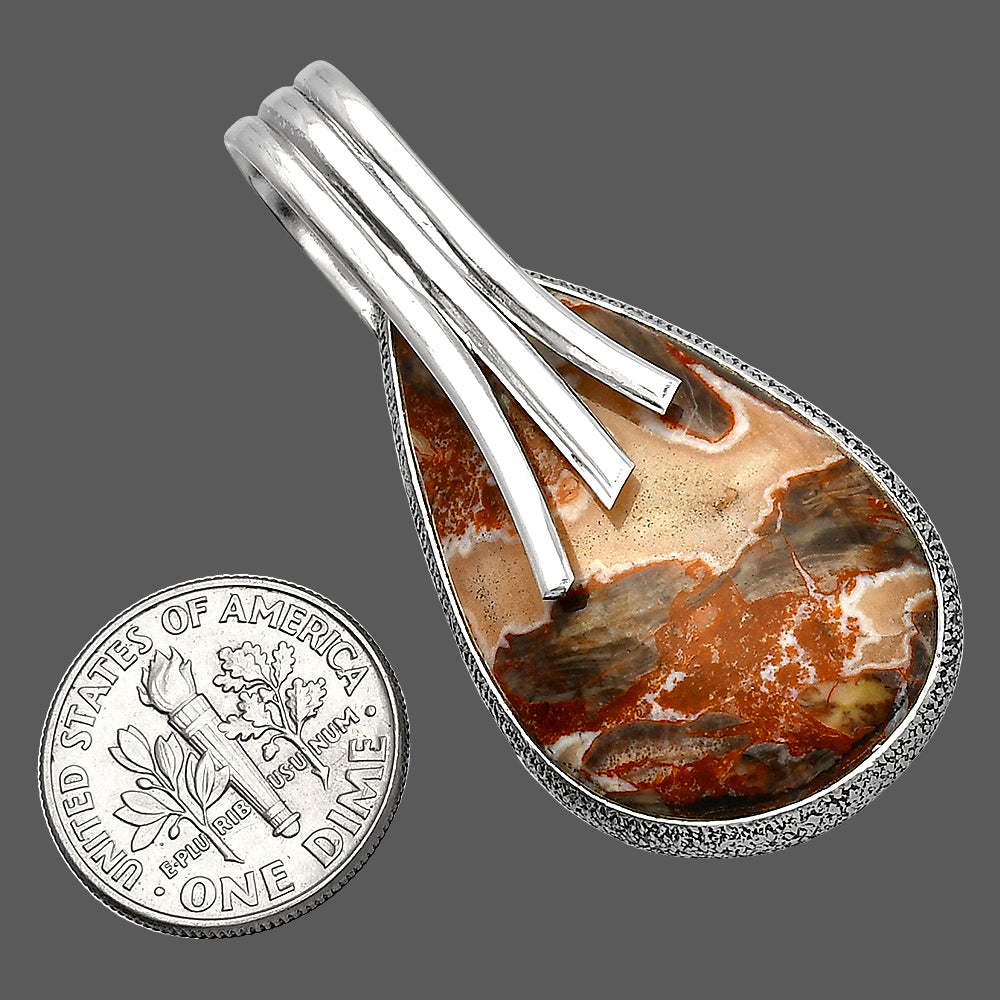 Natural Rosetta Picture Jasper Pendant P-1167 SDP147415