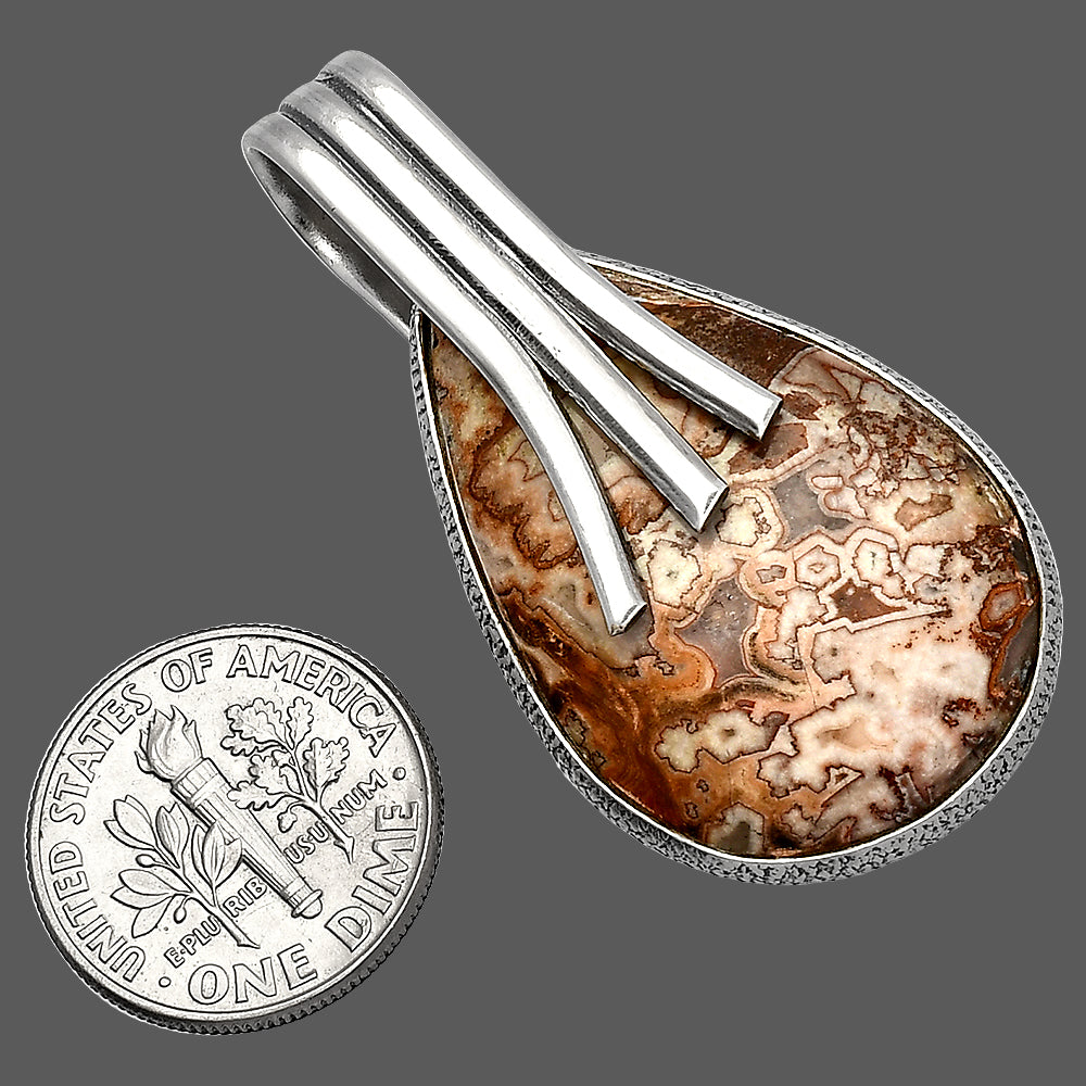 Natural Rosetta Picture Jasper Pendant P-1167 SDP147449