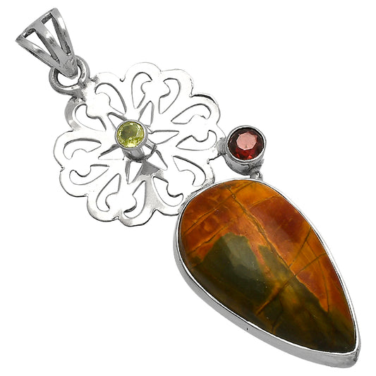 Cherry Creek, Garnet & Peridot Pendant P-1228 SDP147536