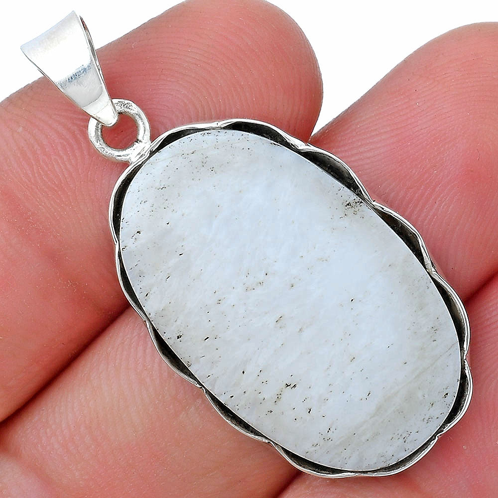 Natural White Scolecite Pendant P-1555 SDP147705