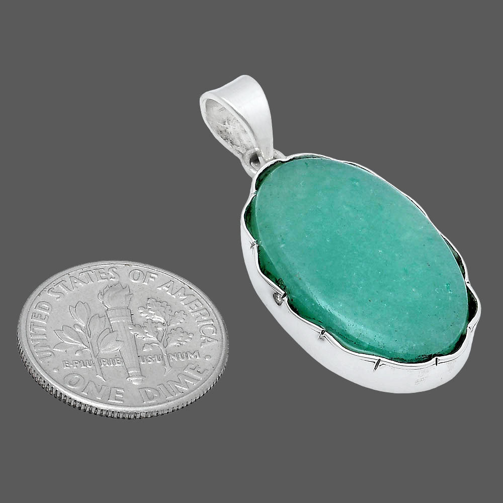 Natural Green Aventurine Pendant P-1555 SDP147720