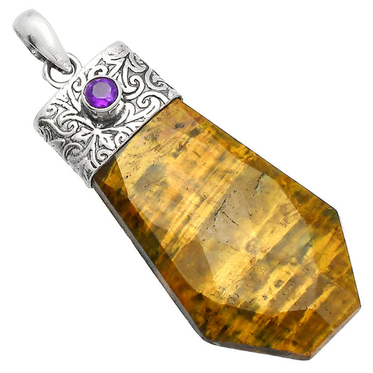 Natural Nellite & Amethyst Pendant P-1331 SDP147888