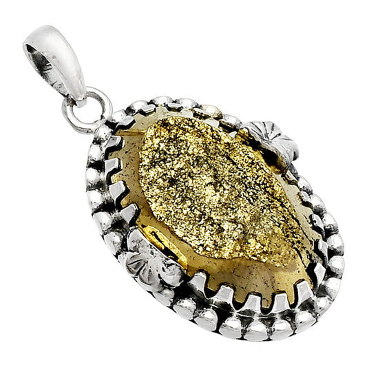 Natural Peruvian Golden Pyrite Pendant P-1730 SDP147898