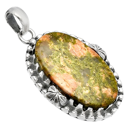 Natural Unakite Pendant P-1730 SDP147900