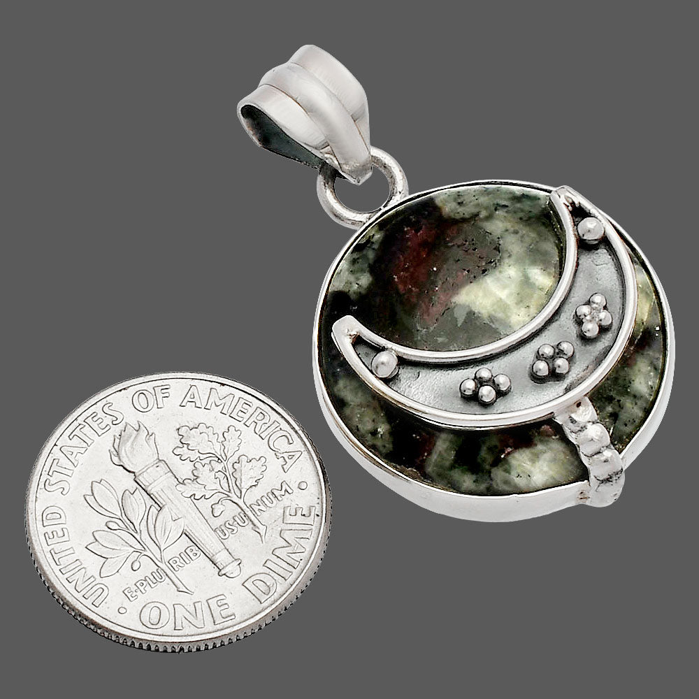 Crescent Moon - Russian Eudialyte Pendant P-1719 SDP148009