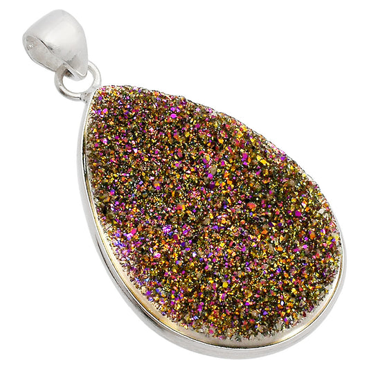 Titanium Druzy Pendant P-1001 SDP148150