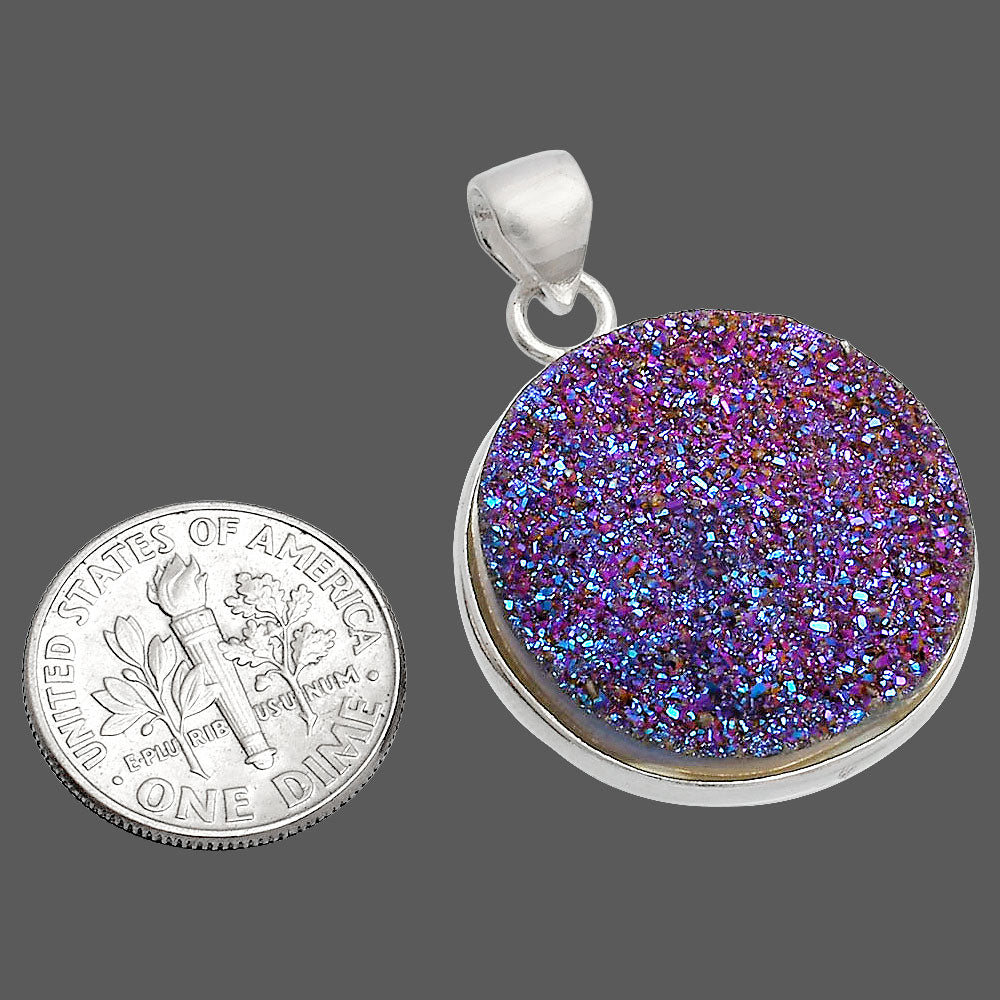 Titanium Druzy Pendant P-1001 SDP148158