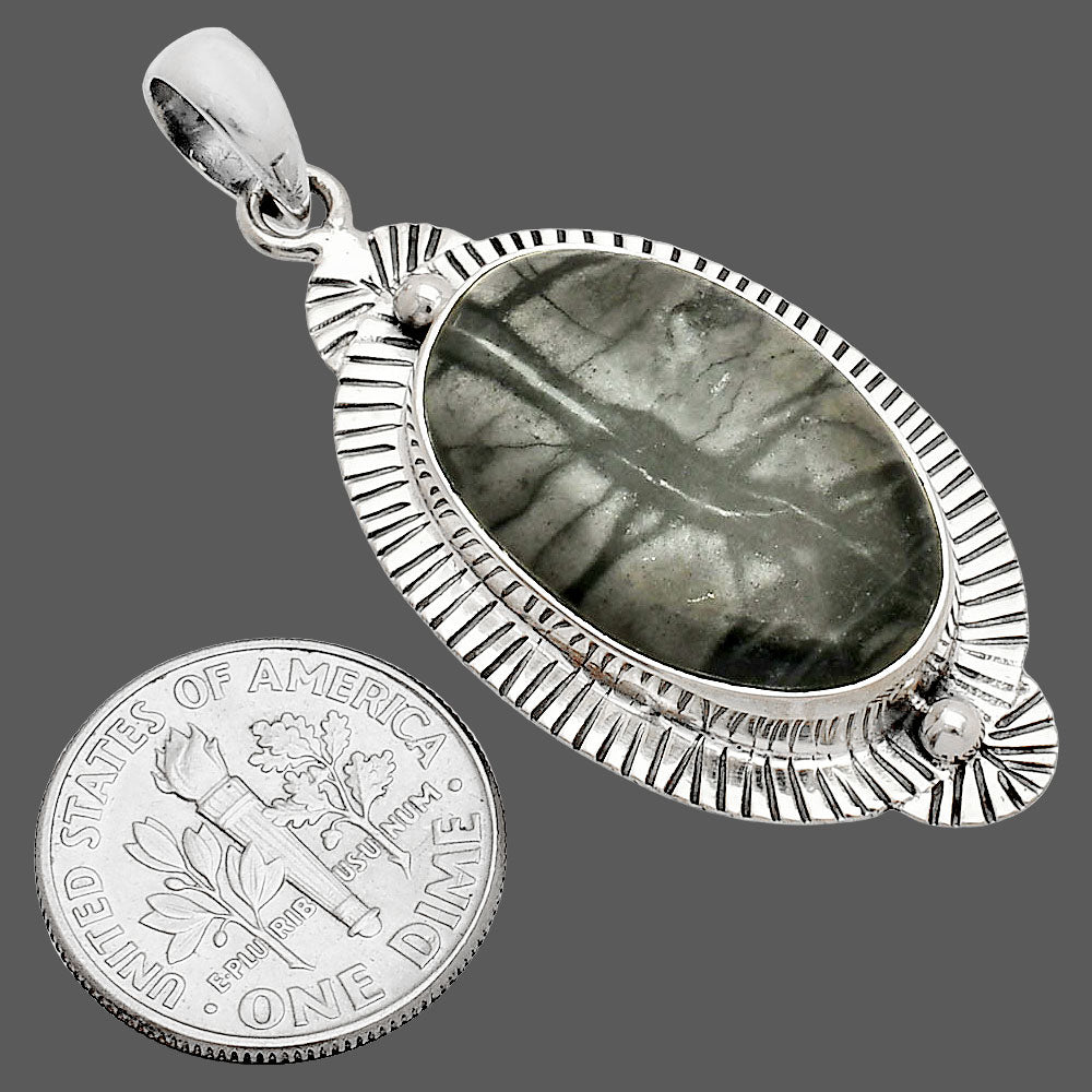 Natural Picasso Jasper Pendant P-1732 SDP148257