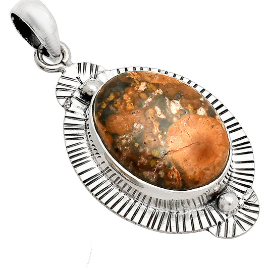 Natural Poppy Jasper Pendant P-1732 SDP148276