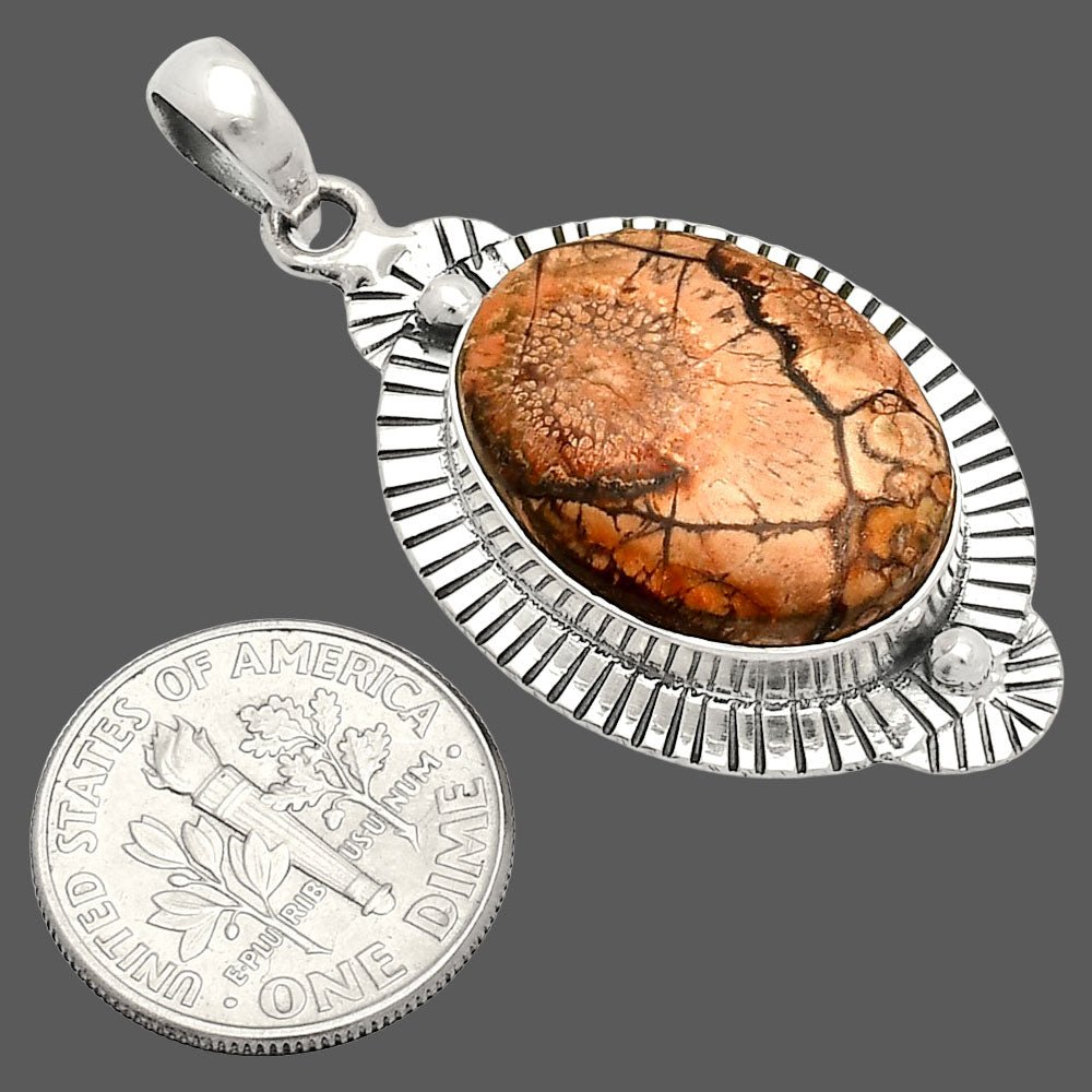 Natural Mexican Bird Eye Pendant P-1732 SDP148281