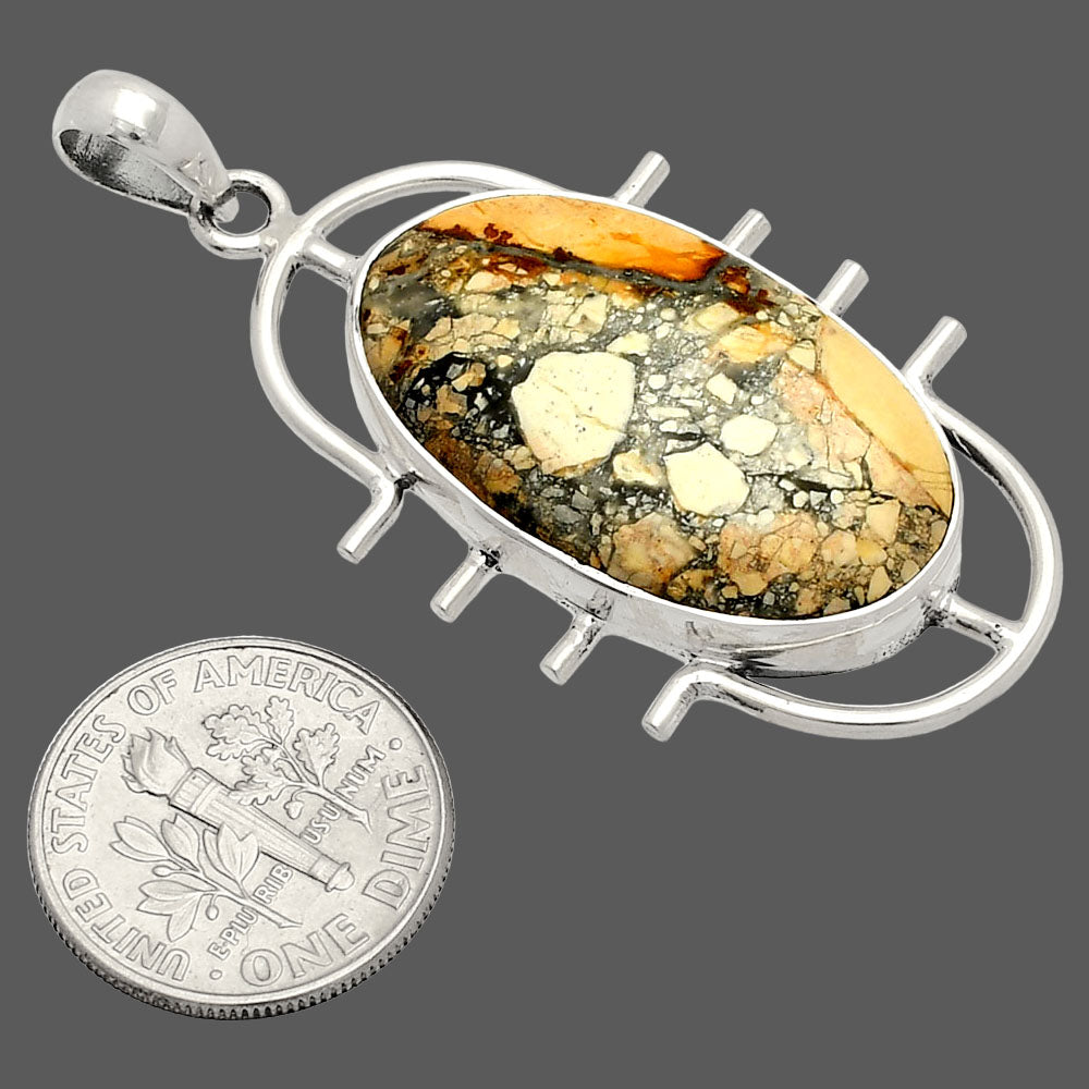 Natural Maligano Jasper - Indonesia Pendant P-1271 SDP148325