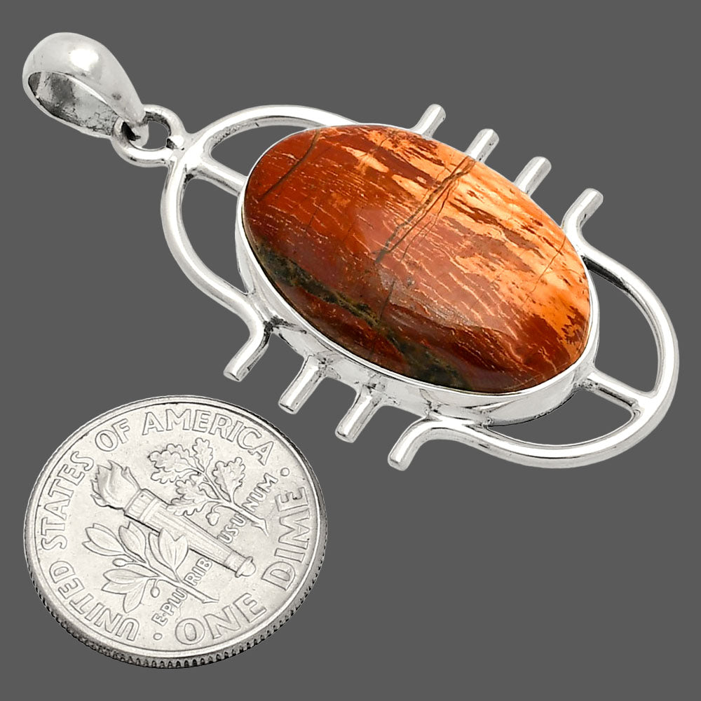 Natural Snake Skin Jasper Pendant P-1271 SDP148347
