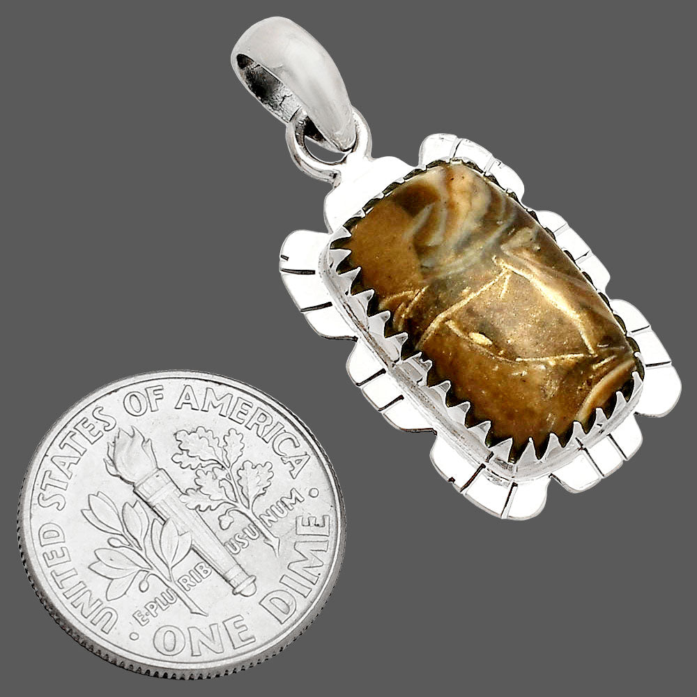 Natural Stick Agate Pendant P-1347 SDP148559