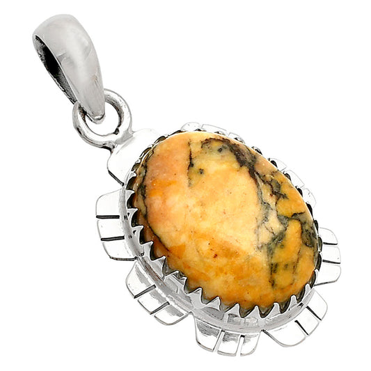 Natural Honey Dendritic Opal Pendant P-1347 SDP148584