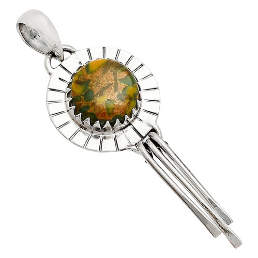 Natural Bamboo Jasper Pendant P-1481 SDP148633