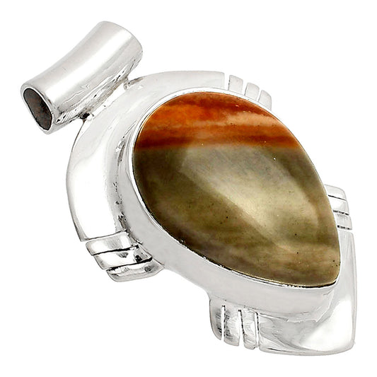 Natural Polygram Jasper Pendant P-1598 SDP148814