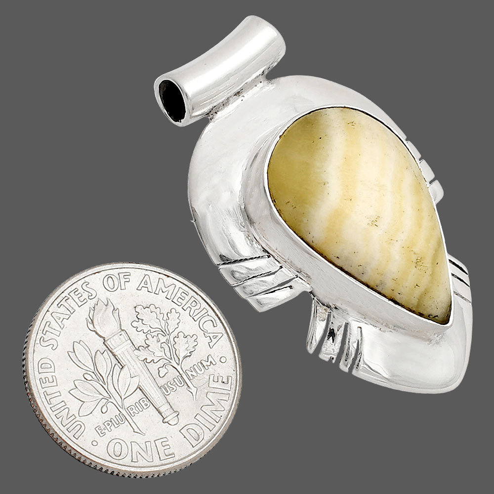 Natural Honey Aragonite Pendant P-1598 SDP148820