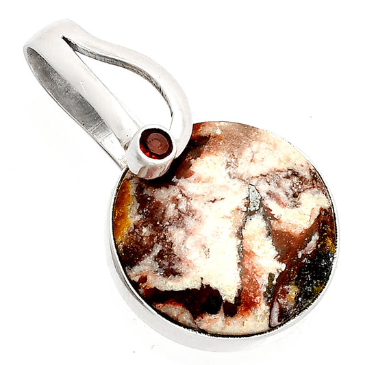Indian Blanket Jasper & Garnet Pendant P-1251 SDP148828