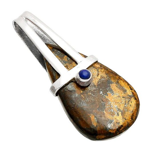 Natural Bronzite & Lapis Lazuli Pendant P-1563 SDP148888