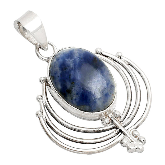 Lotus - Natural Sodalite Pendant P-1702 SDP148895