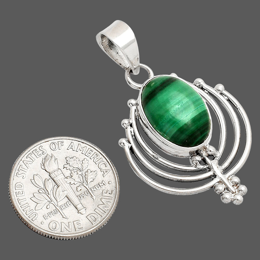 Lotus - Malachite Eye - Congo Pendant P-1702 SDP148896