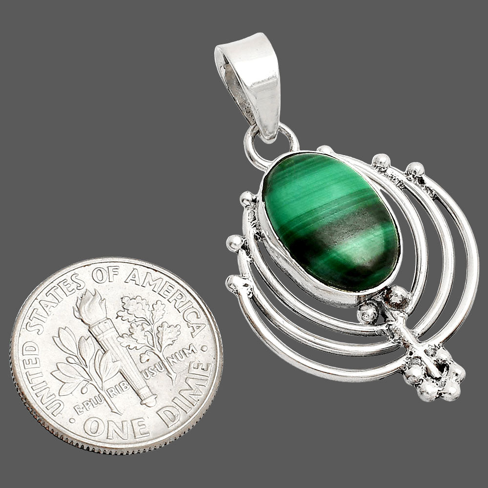 Lotus - Malachite Eye - Congo Pendant P-1702 SDP148901