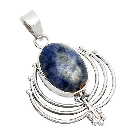 Lotus - Natural Sodalite Pendant P-1702 SDP148902