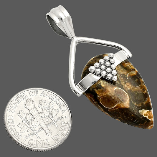 Natural Turtella Jasper - USA Pendant P-1722 SDP149165