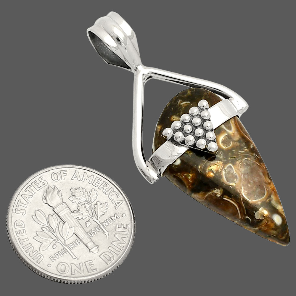 Natural Turtella Jasper - USA Pendant P-1722 SDP149174