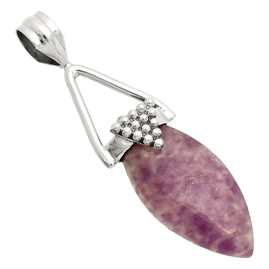Natural Purple Lepidolite Pendant P-1722 SDP149183