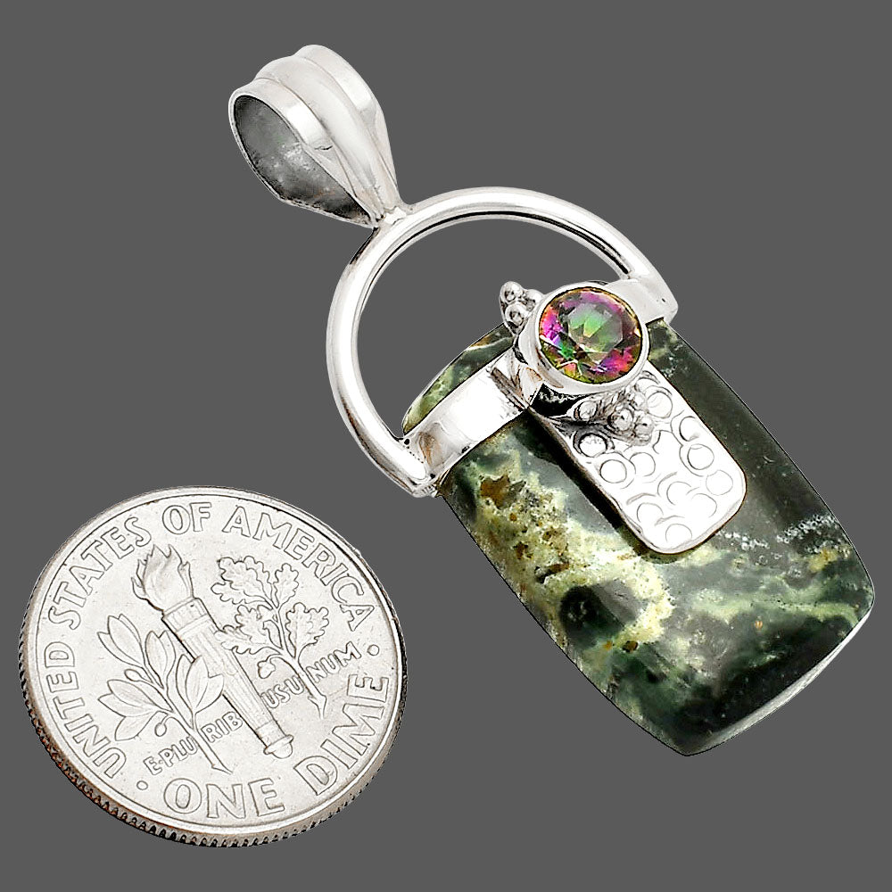 Star Galaxy Jasper & Mystic Topaz Pendant P-1723 SDP149213