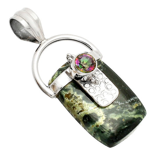 Star Galaxy Jasper & Mystic Topaz Pendant P-1723 SDP149213
