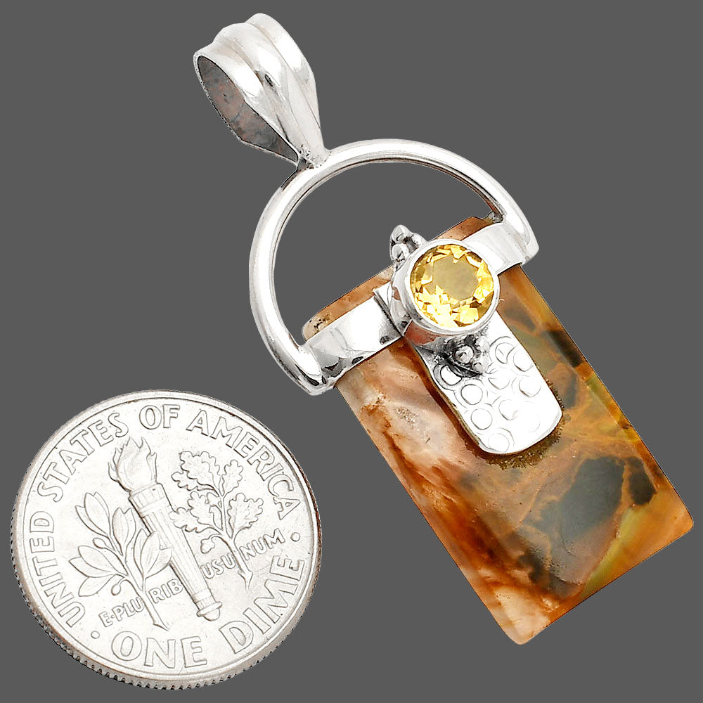 Pietersite - Namibia & Citrine Pendant P-1723 SDP149220
