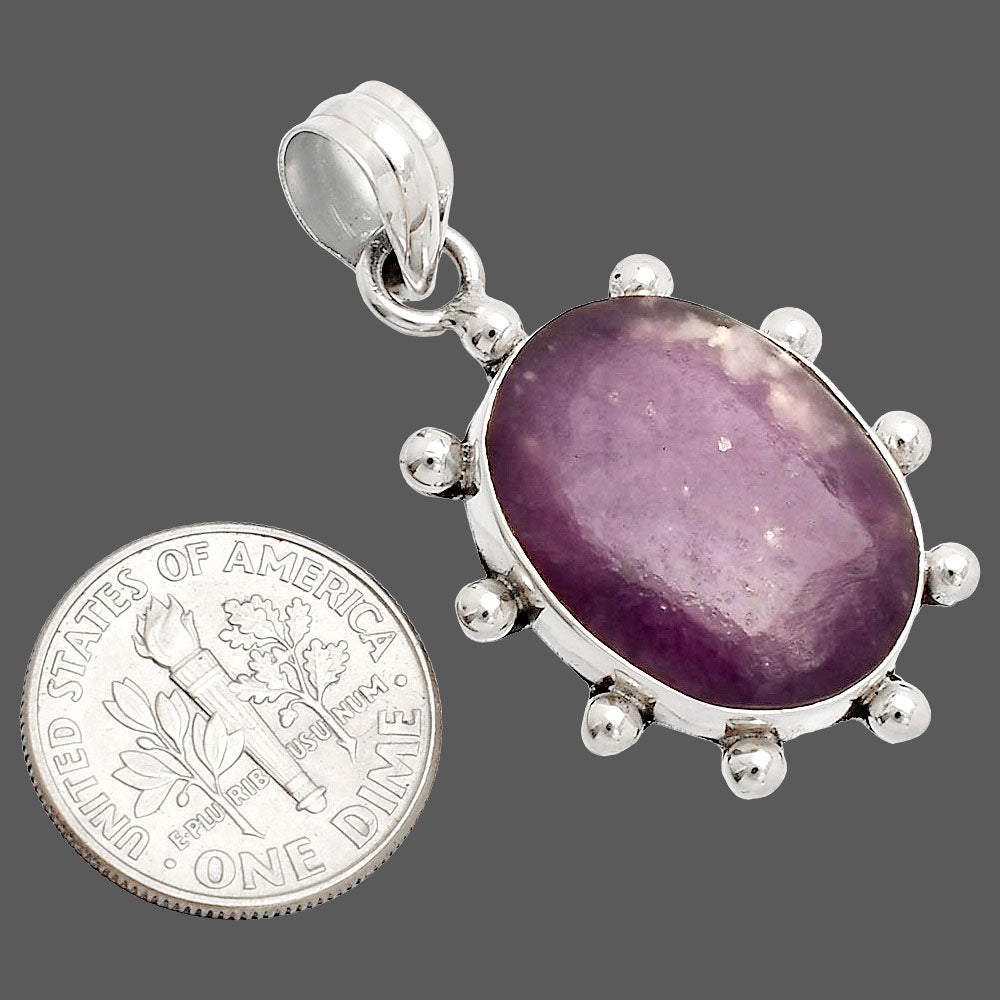 Natural Purple Lepidolite Pendant P-1733 SDP149250