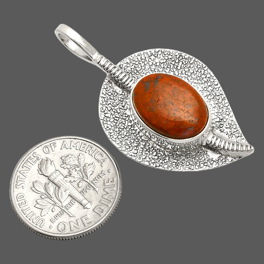 Natural Red Moss Agate Pendant P-1218 SDP149522