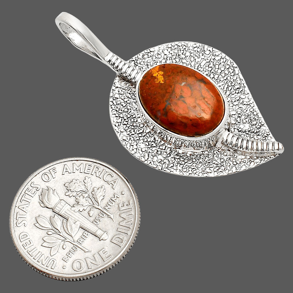 Natural Red Moss Agate Pendant P-1218 SDP149558