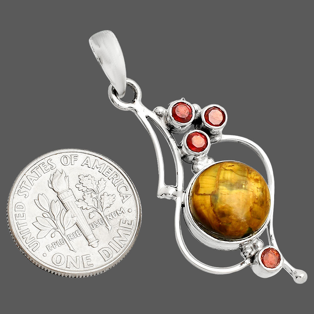 Natural Nellite & Garnet Pendant P-1037 SDP149596