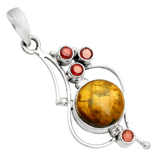 Natural Nellite & Garnet Pendant P-1037 SDP149596