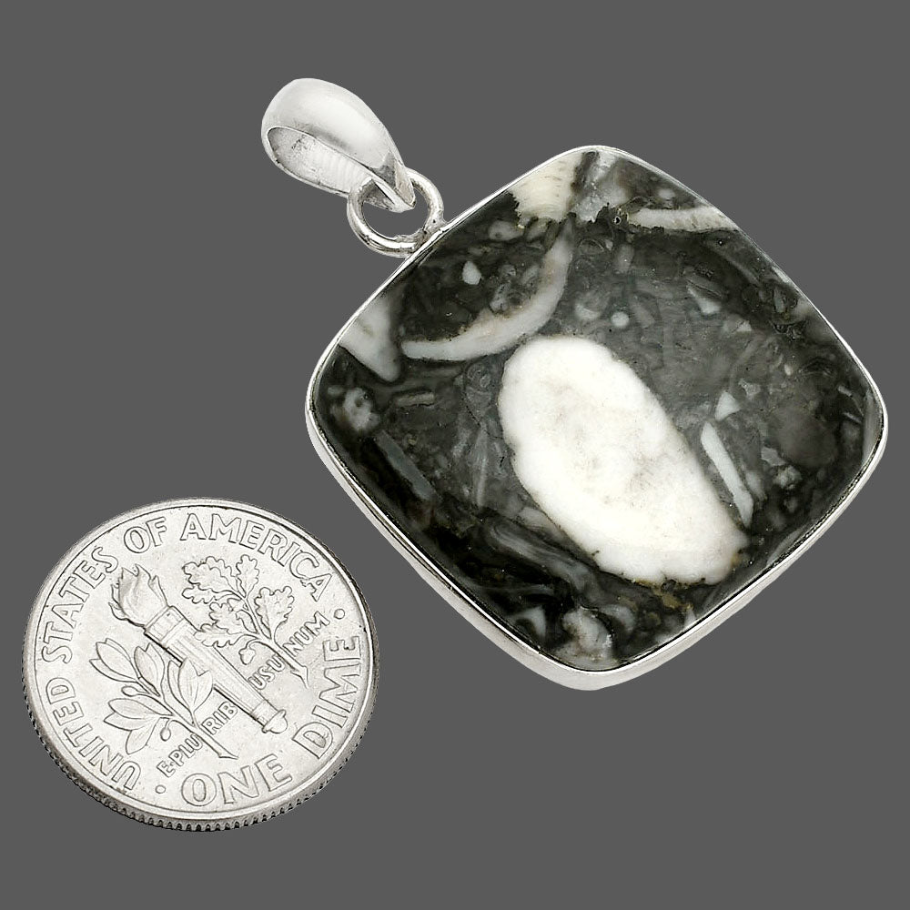 Natural Mexican Cabbing Fossil Pendant P-1001 SDP150466