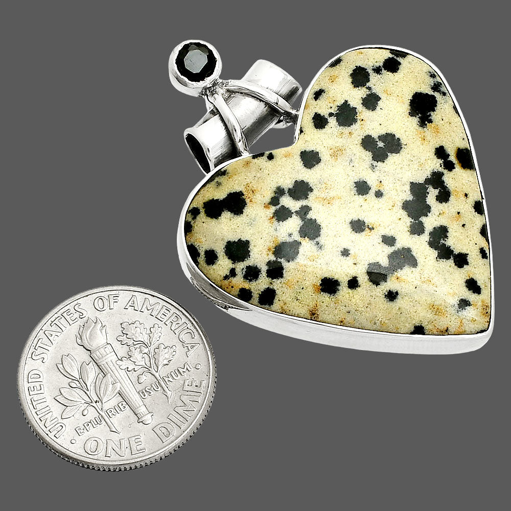 Natural Dalmatian & Black Onyx Pendant P-1159 SDP151037