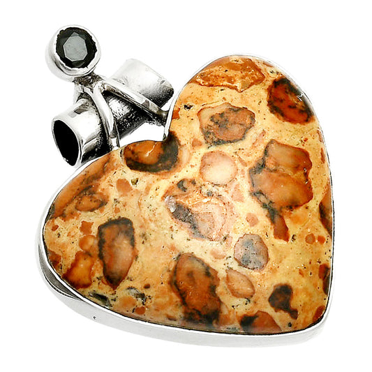Leopardite Jasper & Black Onyx Pendant P-1159 SDP151040