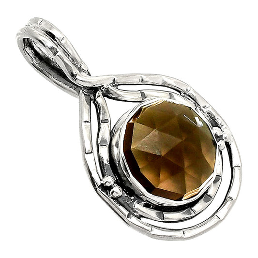 Natural Smoky Quartz Checker - Brazil Pendant P-1410 SDP151056
